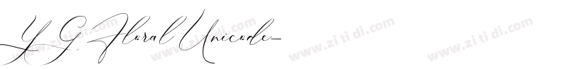 YG Floral Unicode字体转换